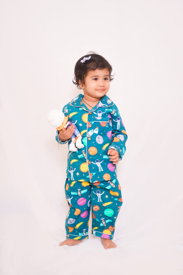 Cozy Cuddles SPACE Print Kids Night Suit UNISEX